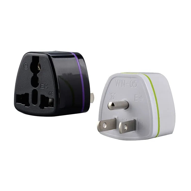 Pure copper global travel adapter plug in white, converting British and European standards, 10A 2500W