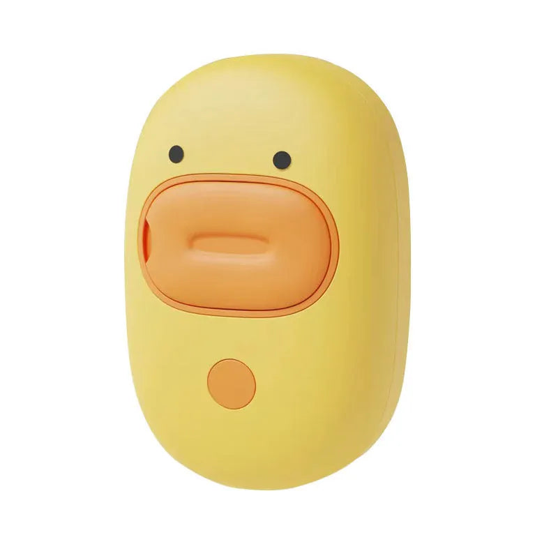 White and yellow pet steam brush with silicone teeth and water tank for dog and cat grooming