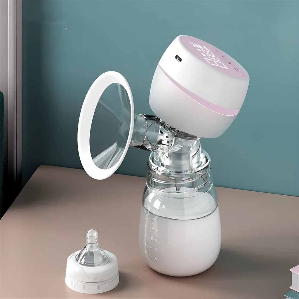 Electric breast pump automatic milking device 3W PP silicone ABS USB power portable 8x8x18.5cm