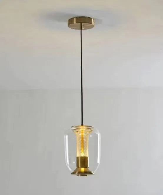 Minimalist Nordic style chandelier in smoky grey colour, 16cm wide by 20cm high.
