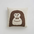 Cartoon knitted velvet pillowcase in black and dark colour face options, polyester cover for bed or sofa