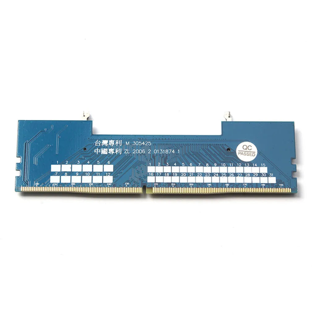 DDR4 laptop to desktop memory adapter card with anti-static bag and included memory stick