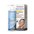 60g tube of black cumin and bee venom slimming cream on a plain background.