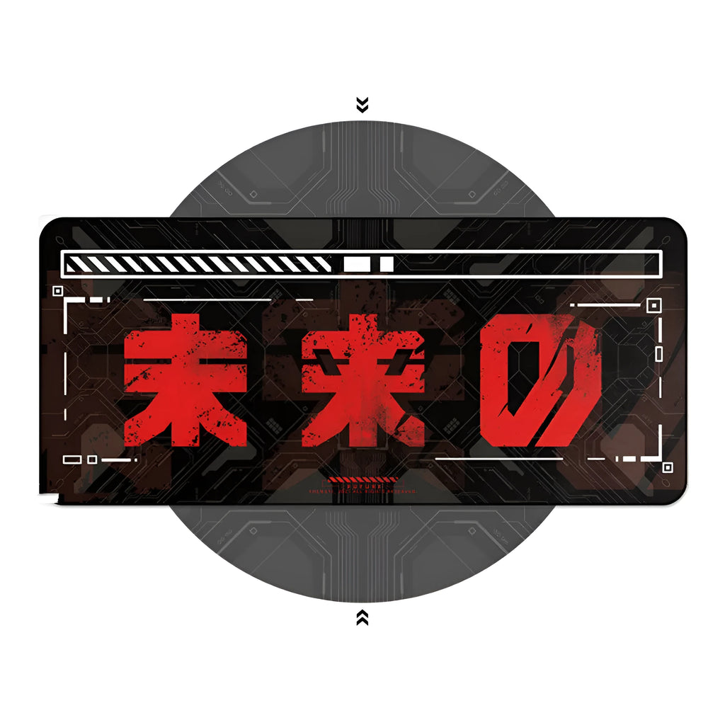 Black and red waterproof gaming mouse pad, 900x400x4mm or 800x300x4mm, eraser material, stitched seams