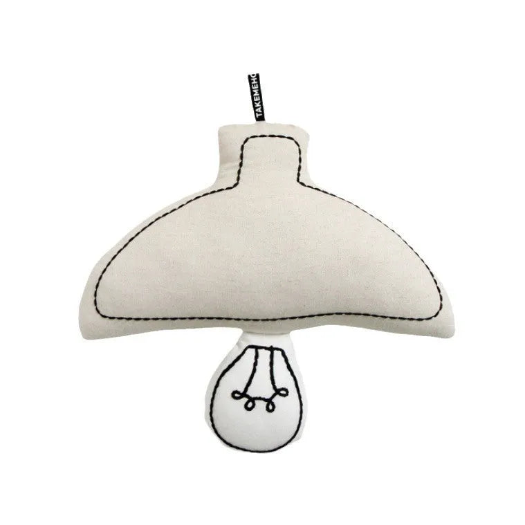 Fabric LED wall hanging bedside lamp, 29x27cm, beige pink or blue shade, for baby feeding