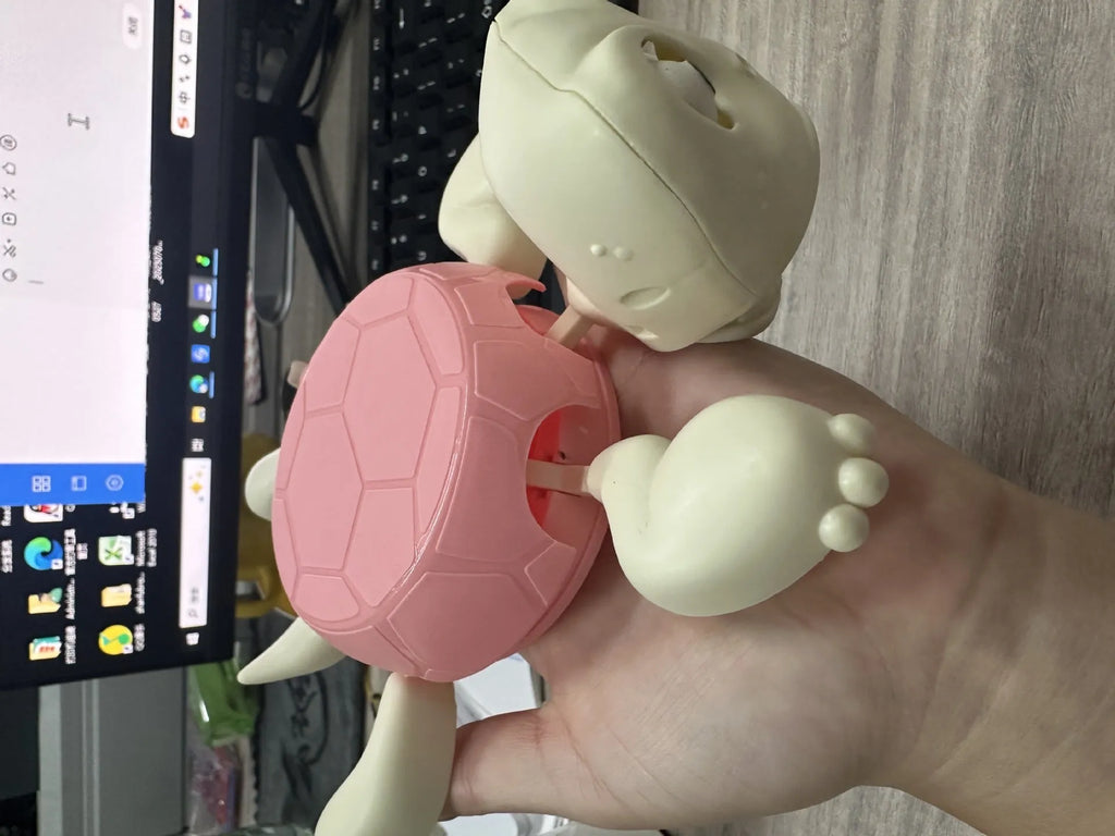 Turtle design ABS coaster for heat insulation in light green colour