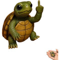 Resin middle finger animal doll miniature figurine in one of seven animal styles