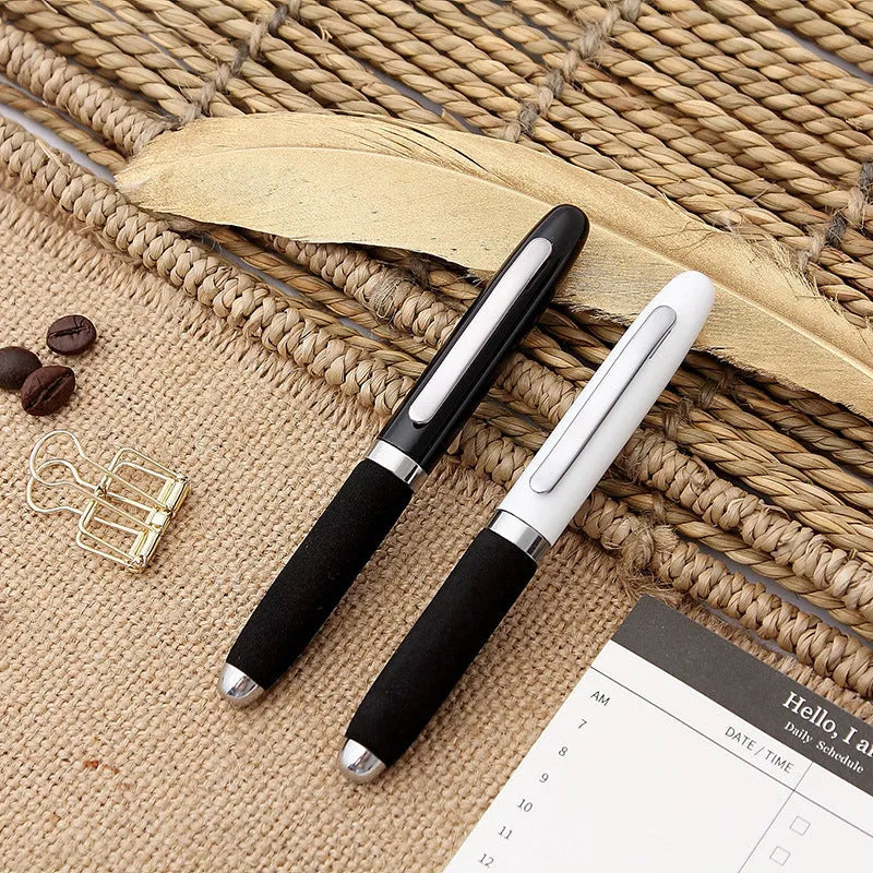 Metal-capped EVA ballpoint pen with a 1.0mm bullet tip, shown in a choice of ink colours.
