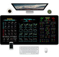Game printed rectangular mouse pad with non-slip rubber base showing thermal transfer design