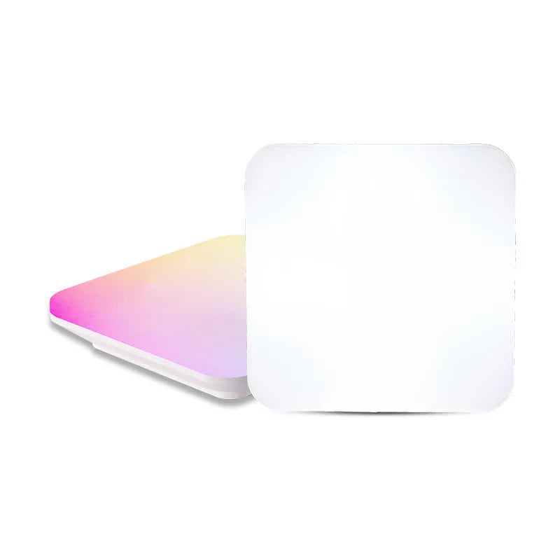 Square RGBCW full colour ceiling light with remote control, 24W, modern style on white background