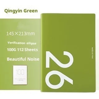 A5 imitation leather schedule notebook with two-pages-per-week layout and coloured cover options