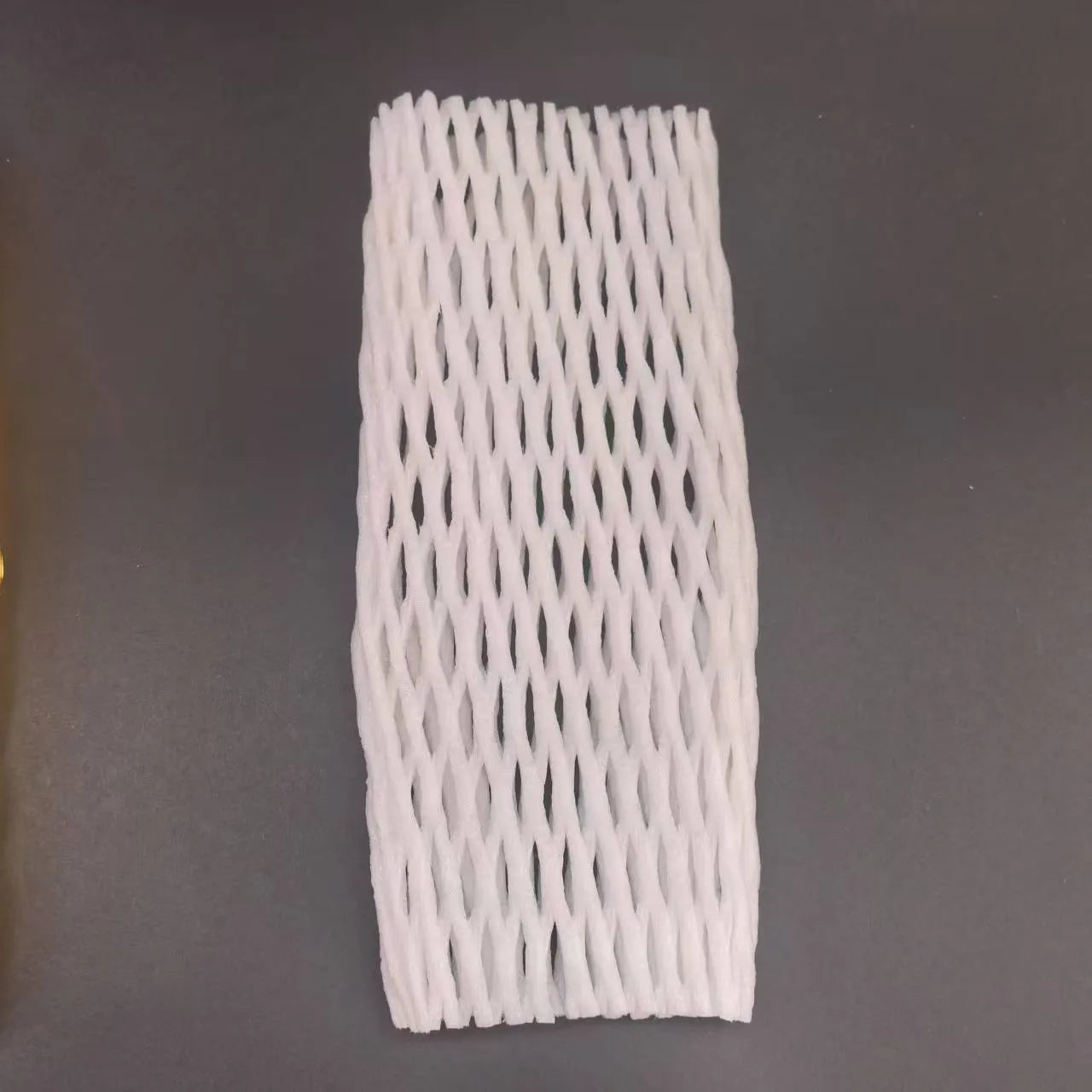 White foam protective net cover pack showing multiple size options for packaging protection