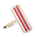 White reusable pet hair remover roller for beds, sofas and car seats, with waste compartment