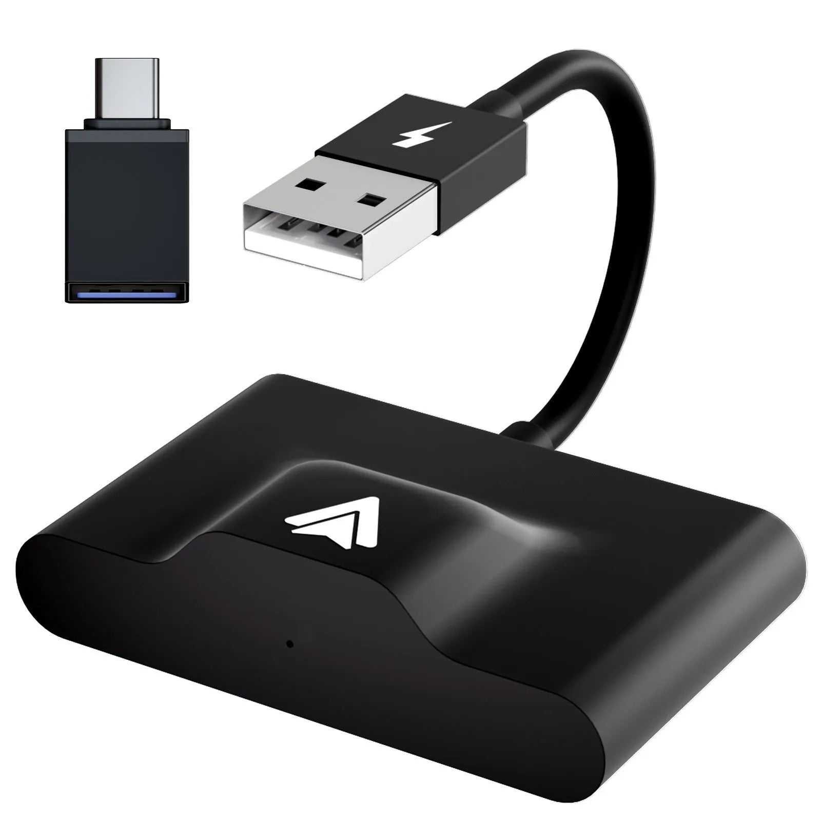 Car wired to wireless Android system adaptor for CARPLAY conversion in black or white