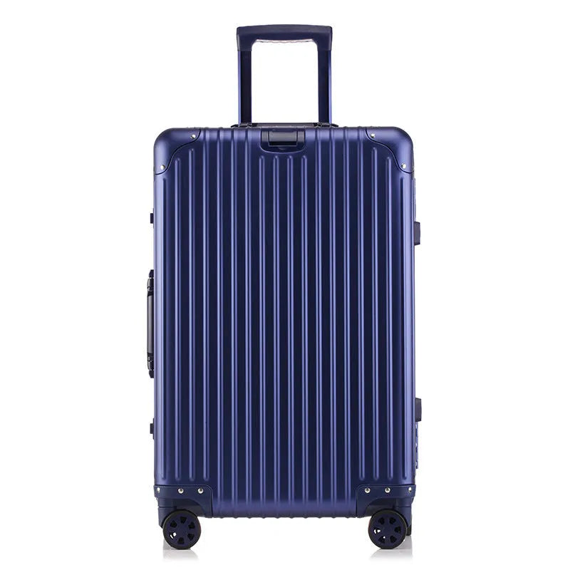 Silver diamond frosted unisex medium suitcase trolley for girls and boys with ID pocket