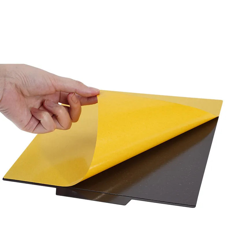 3D printing magnetic platform film with anti-warping edge on a hot bed