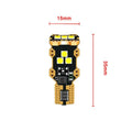 T15 automotive reverse light bulb with white housing and 6000K colour temperature for vehicle applications