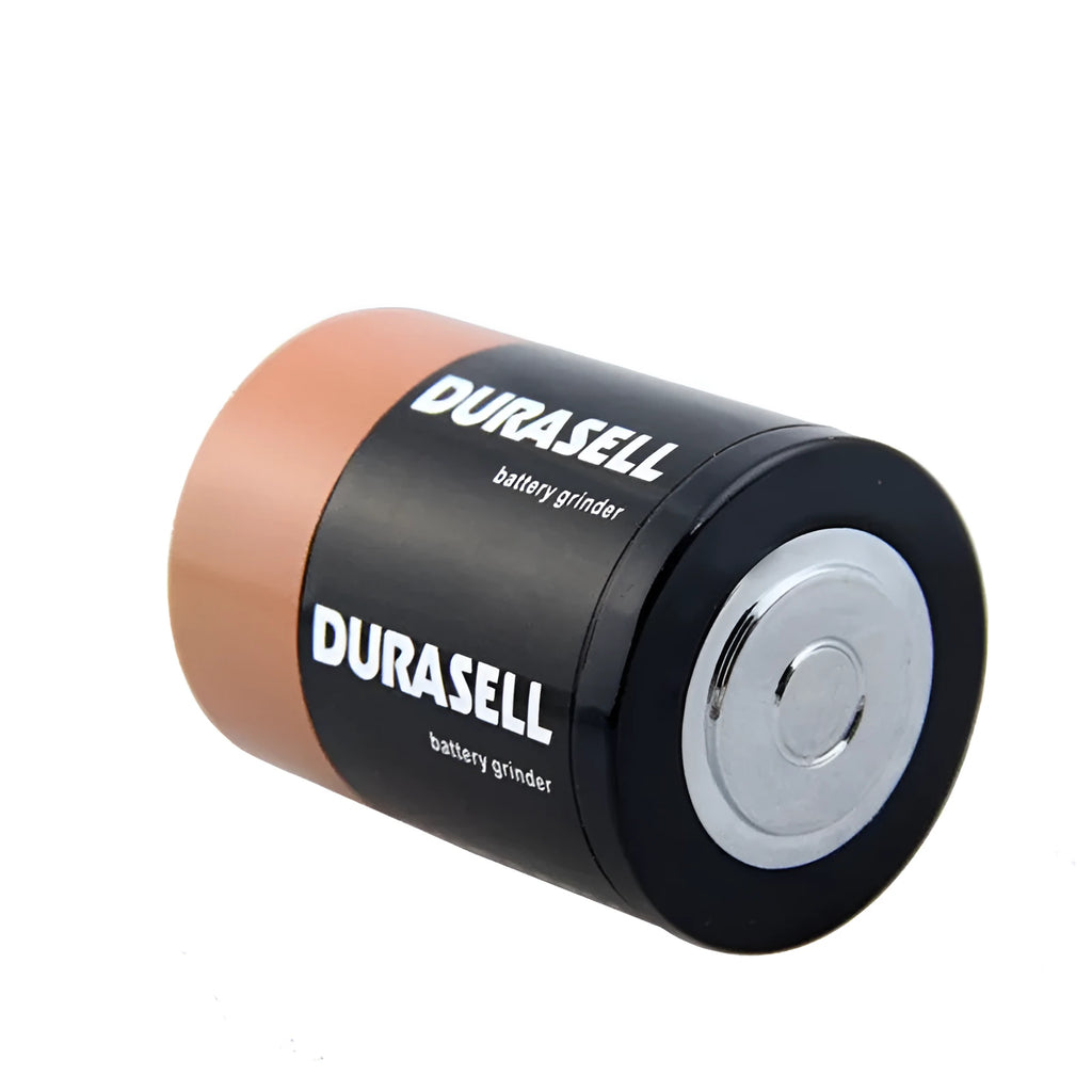 Black zinc alloy smoke grinder with LED light, USB port and keychain loop