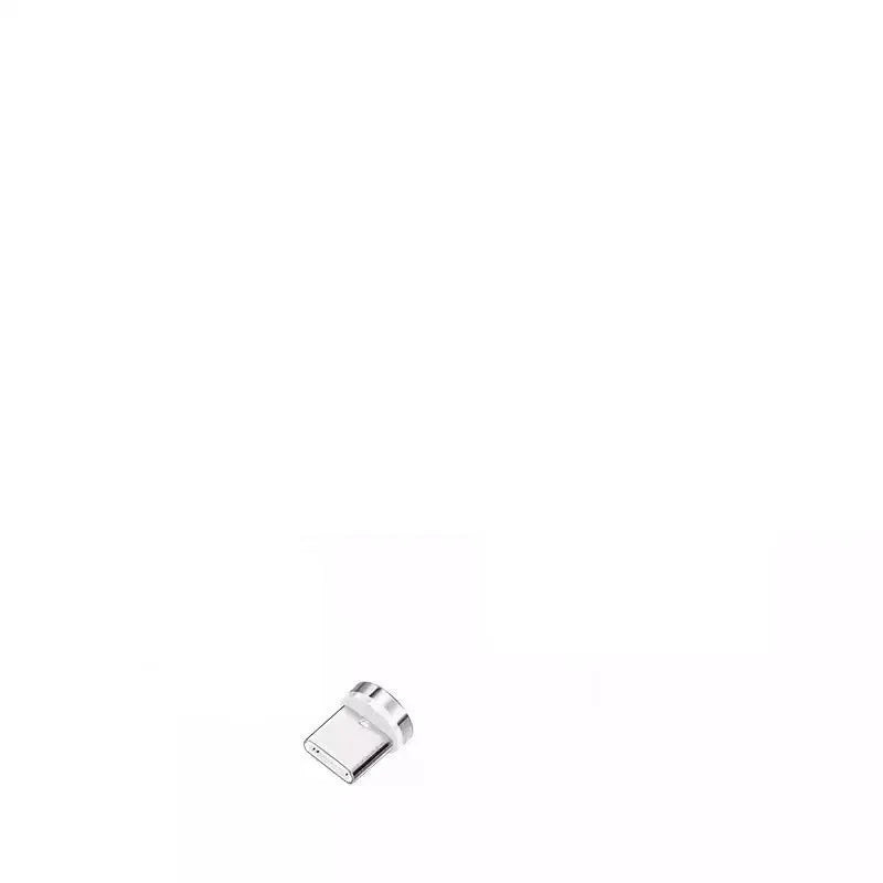White silicone three-in-one data cable with Android, Apple, and Type-C heads on a surface
