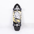 White 31-inch maple wooden street scooter skateboard complete set