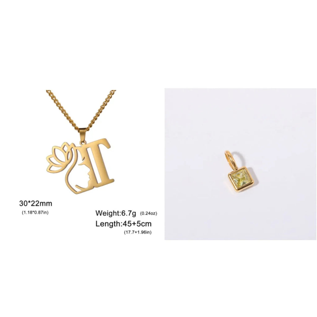 Stainless steel cross chain necklace with electroplated finish in gold or silver colour with included pendant