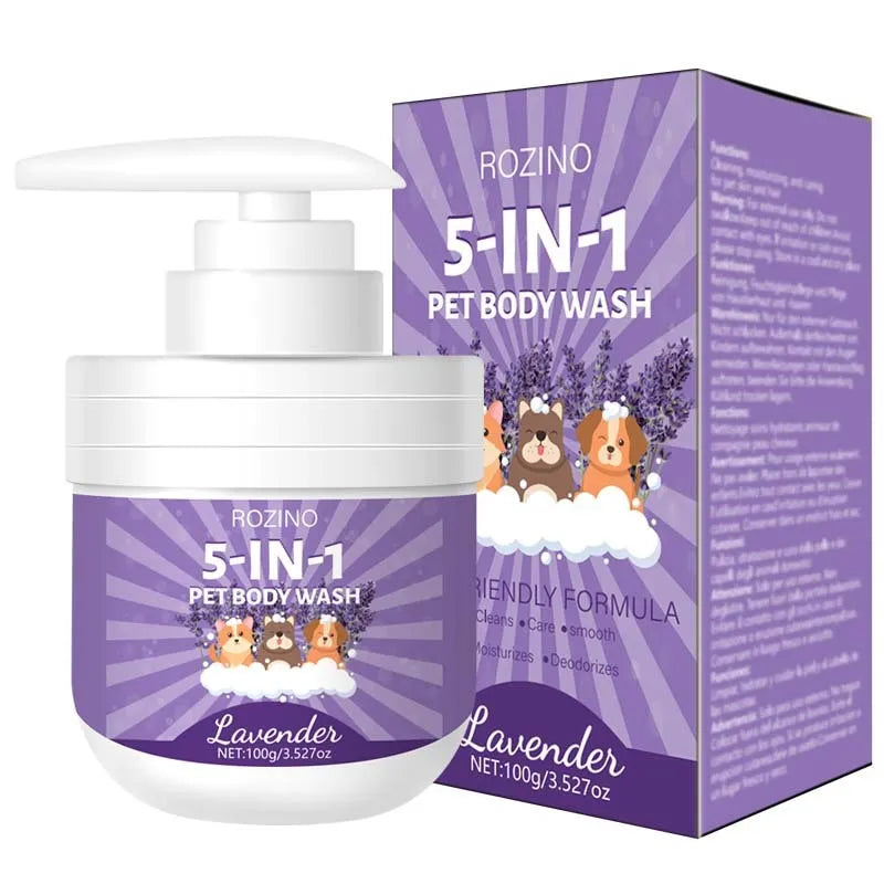 100g pet shower gel bottle with deodorant and sterilisation formula for dogs and cats