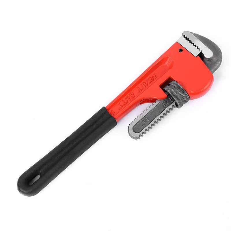 Heavy pipe tongs made of 45# steel available in 8 10 12 and 18 inch sizes for water pipe gripping