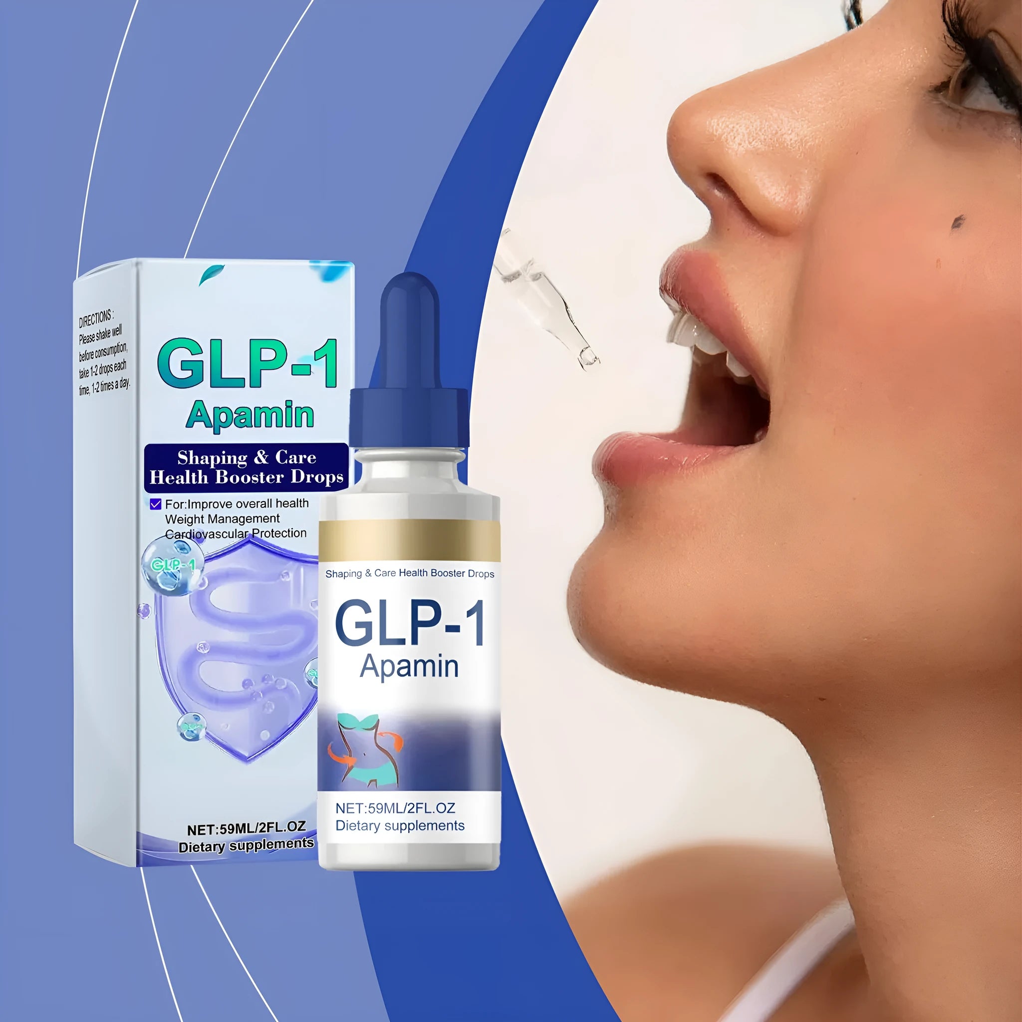 59ml bottle of Nourishing Skin Elastic Body Care Drops for skin hydration and elasticity