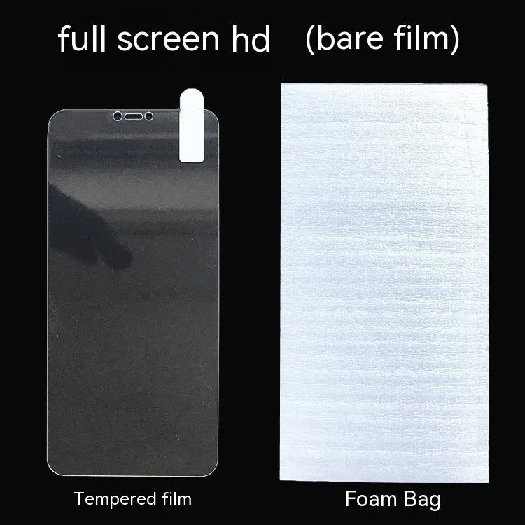 HD tempered glass screen protector for Samsung mobile phone showing full screen coverage.