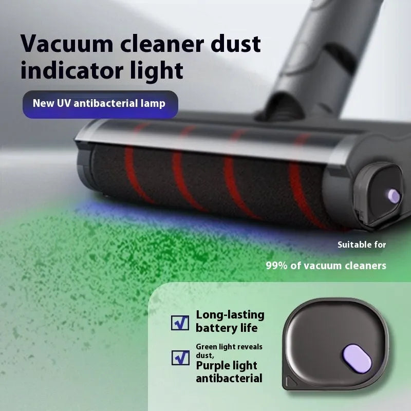 Rechargeable fit stick vacuum cleaner with sweeping laser light in grey