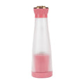 Portable electric juicer 400ml USB rechargeable in white light green pink or violet