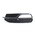 Black ABS fog lamp grille for 2013-2016 Audi A3 Sport and S3 bumper replacement