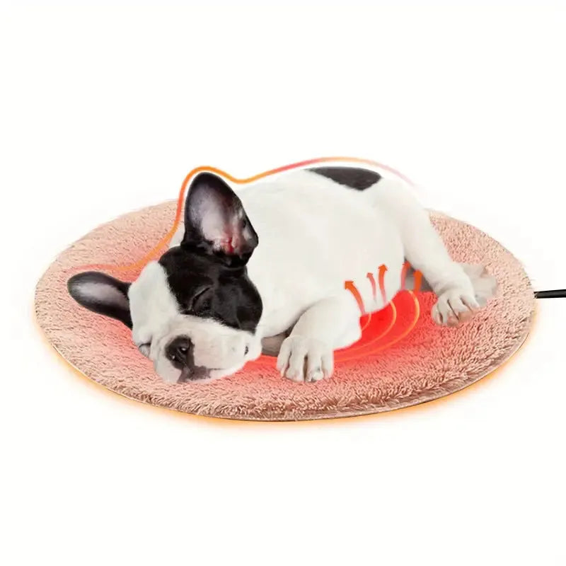 Cat smart electric blanket in 40cm diameter with three-speed constant temperature control, cloth surface, available in multiple colours