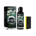 HOMONTH automobile plastic reconditioning agent 100ml bottle with sponge on car dashboard