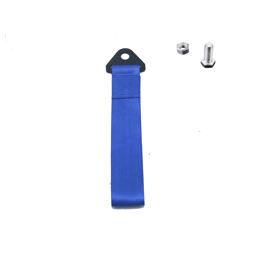 Automotive trailer rope with front bumper ribbon in multiple colour options