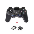 Multi-platform wireless gaming controller in black, blue, grey, or red with human curve design