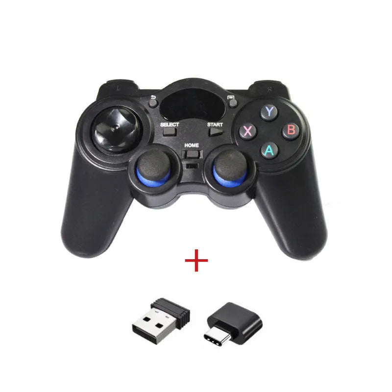 Multi-platform wireless gaming controller in black, blue, grey, or red with human curve design