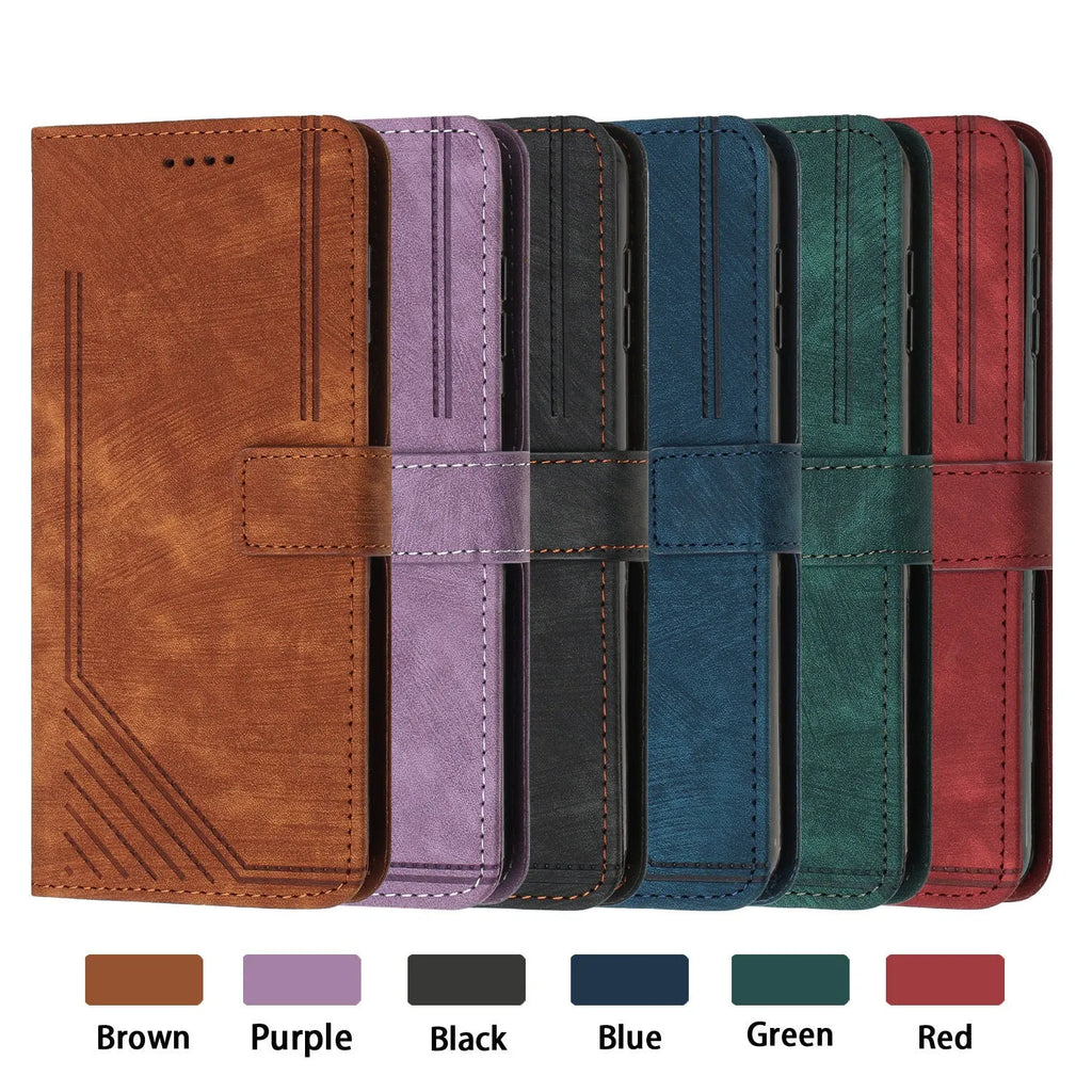Frosted TPU PU phone case with card wallet slot and short rope for iPhone 16 Pro Max