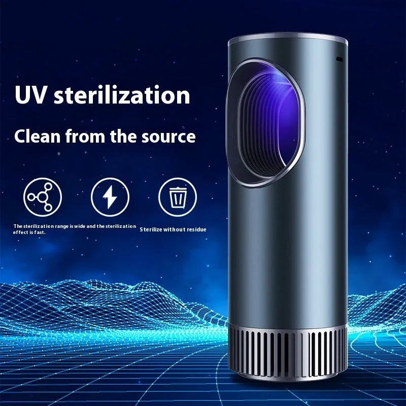 Black smart car air purifier for formaldehyde removal with anion and oxygen bar functions