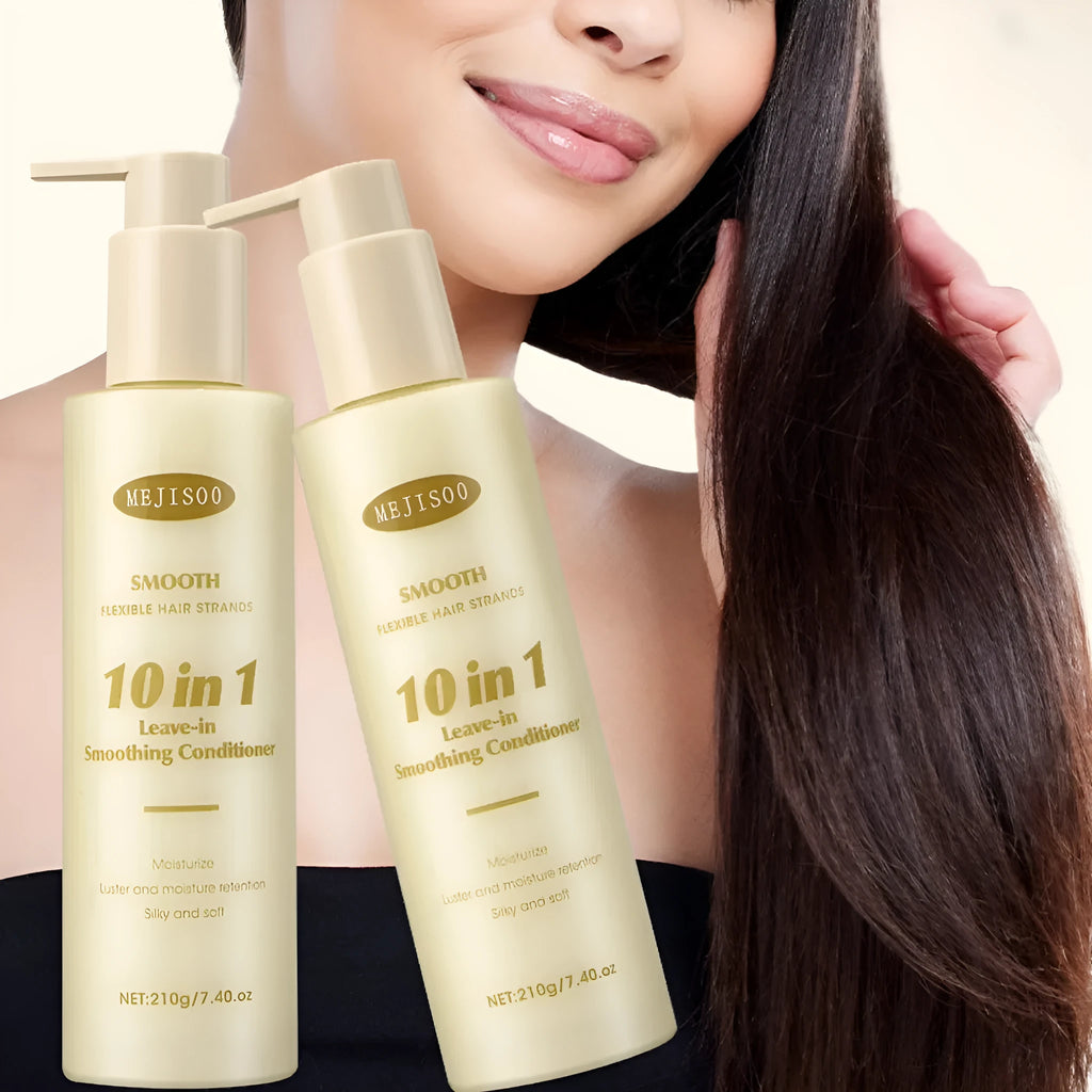 210g bottle of wash-free 10-in-1 hair conditioner for ladies with moisturising and frizz control benefits