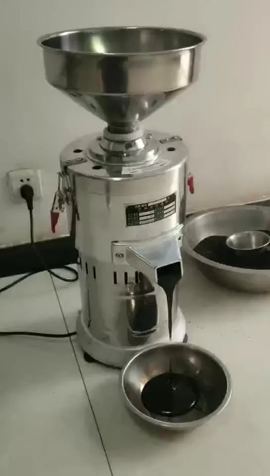 Stainless steel electric sesame paste grinding machine with 100mm wheel