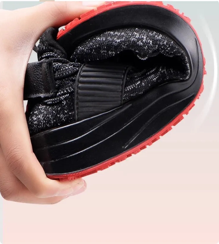 Men's anti slip waterproof oil proof kitchen shoes with mesh fabric upper and lace up closure