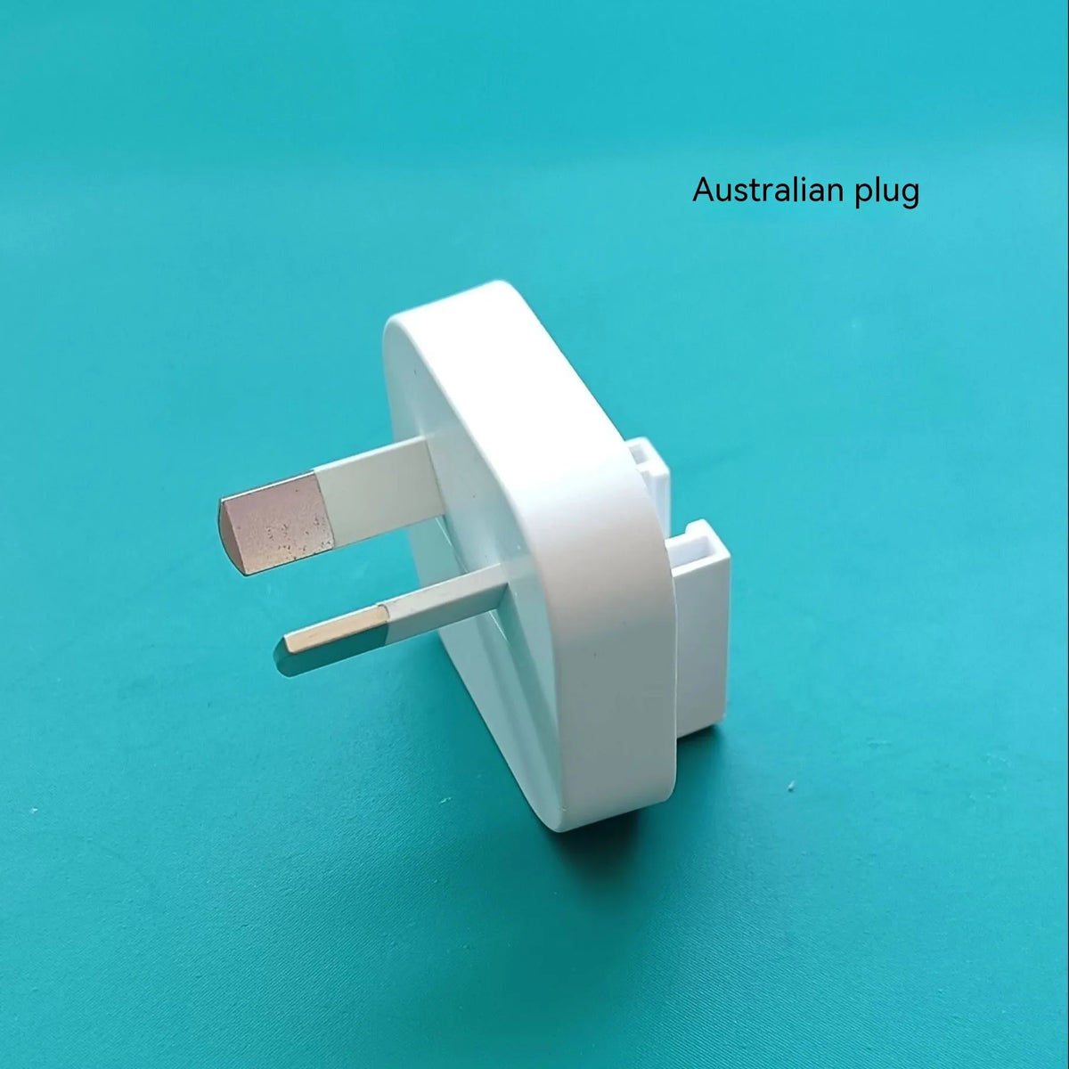 Five-in-one wireless fast charge power bank with Australian plug, white silicone body, and type-C and Lightning interfaces