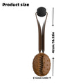 Coffee bean TPR dog toy with attached rope knot on light background