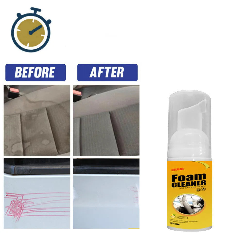 30ml car interior foam cleaner, 112 x 35mm multi-purpose detergent for ceiling and seat cleaning