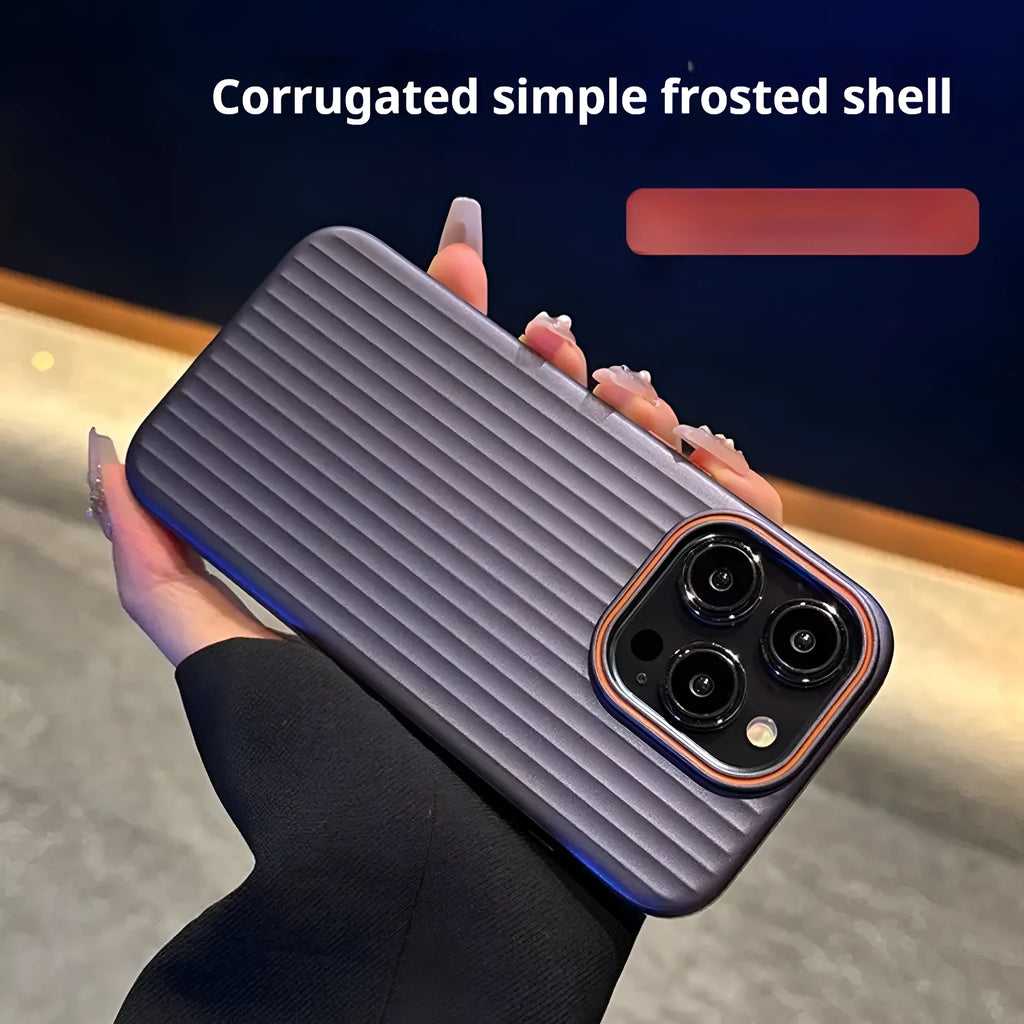 Frosted anti-drop PC phone case for iPhone 14 Pro Max in dark purple
