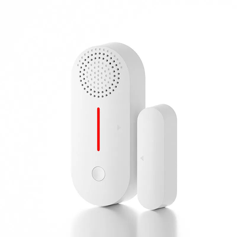 WiFi door magnetic sensor alarm device for smart home security with sound and light alerts