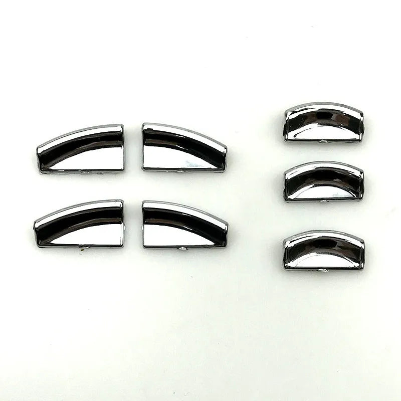 Black glitter decorative sticker for car window lift button modification.