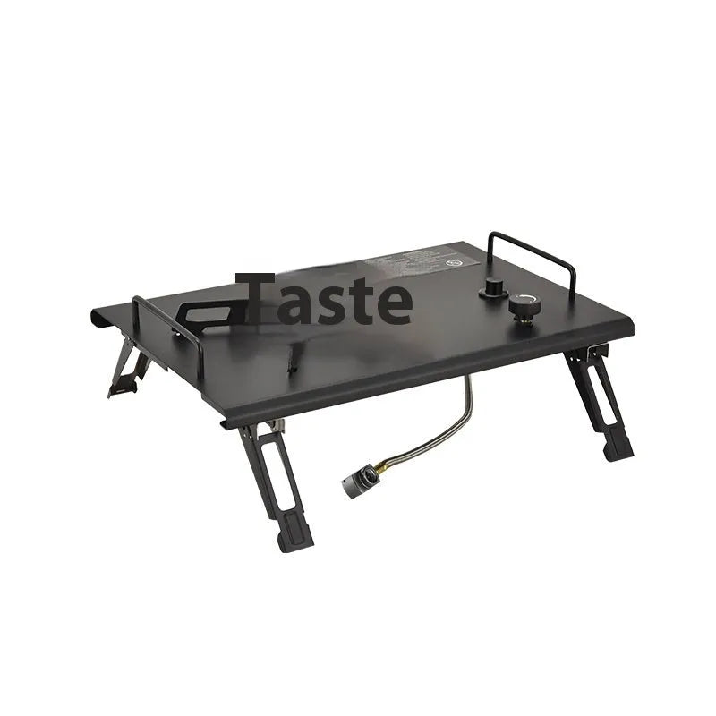 Outdoor camping portable foldable gas stove with black IGT bag and built-in ignition