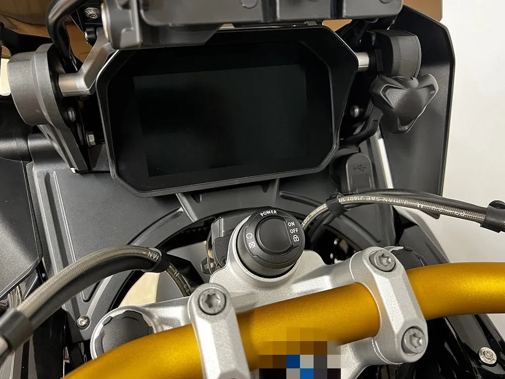 Black motorcycle cockpit fairing bodywork for BMW R1250GS modification